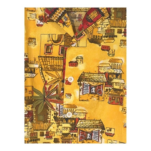 KNOTT'S Berry Farm Vintage Theme Park Attractions Ghost Town Button Up Shirt - Picture 5 of 13